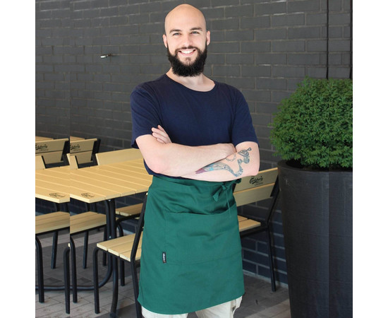 Зображення 2 Фартух до коліна зелений Nibano 1023.KG