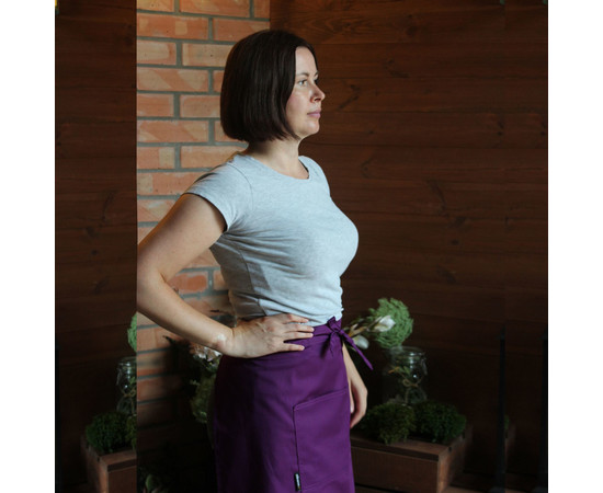 Зображення 2 Фартух до коліна фіолетовий Nibano 1023.PU