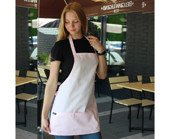 Зображення 2 Фартух укорочений з 3 кишенями рожевий Nibano 2003.PI