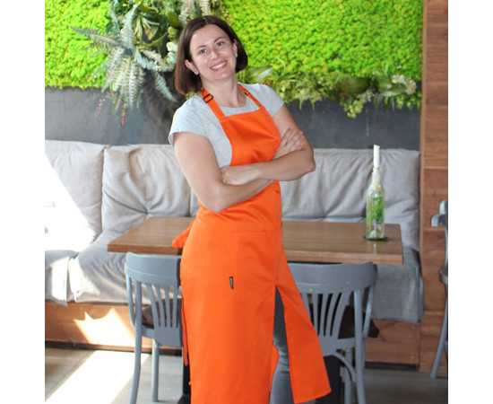 Зображення 2 Фартух довгий з розрізом помаранчевий Nibano 2143.OR