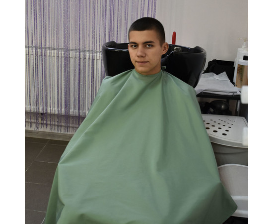 Зображення 2 Накидка перукарська фісташка (Липучка) водостійка Nibano 4900.OL