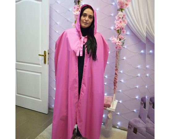 Зображення 2 Накидка з капюшоном рожева водостійка Nibano 4905.PI