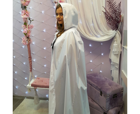 Зображення 2 Накидка з капюшоном біла водостійка Nibano 4905.WH-0