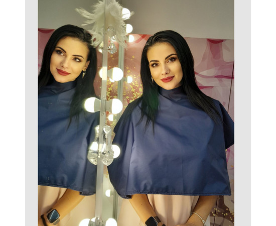 Зображення 2 Накидка для макіяжу темно-синя водостійка Nibano 4908.NA