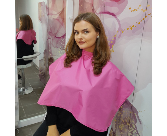 Зображення 2 Накидка для макіяжу рожева водостійка Nibano 4908.BP