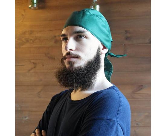 Зображення 2 Бандана темно-зелена Nibano 6700.BG-0, Цвет: темно-зелений