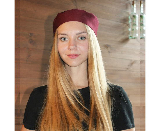 Зображення 2 Шапка маленька бордова Nibano 6800.BU-0, Цвет: бордовий