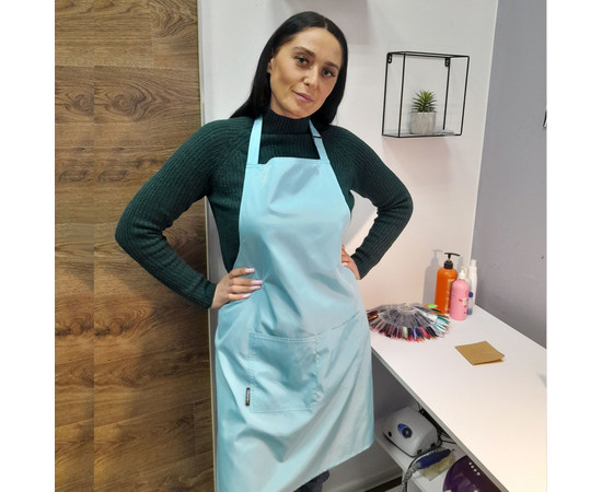 Зображення 2 Фартух водонепроникний світло-блакитний водостійкий Nibano 2923.AB