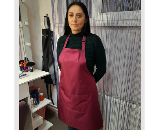 Зображення 2 Фартух водонепроникний бордовий водостійкий Nibano 2923.BU-0