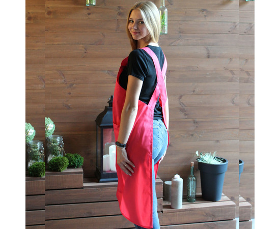 Зображення 2 Фартух зі шлейками навхрест кораловий Nibano 2053.CO-0