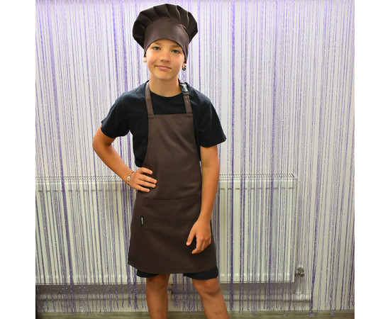 Зображення 2 Дитячий фартух коричневий р. 2-6 років Nibano 2083.BR-0