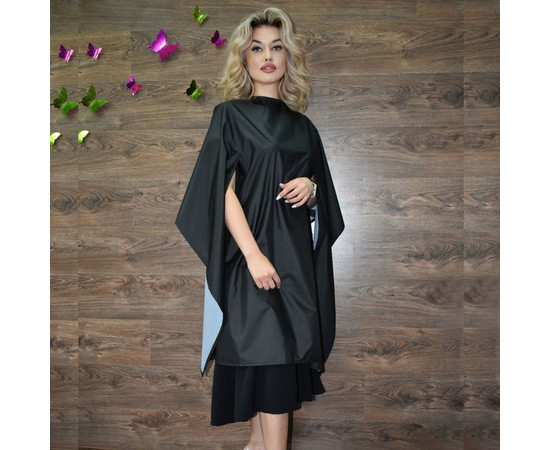 Изображение 2 Накидка с разрезами Мадрид черная (Кнопки) водонепроницаемая Nibano 4903.BL-0