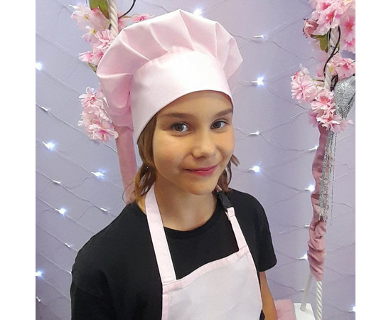 Зображення 2 Дитяча шапка шеф-кухаря рожева Nibano 6610.PI-0, Цвет: рожевий