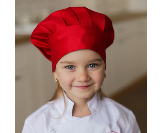 Зображення 2 Дитяча шапка шеф-кухаря червона Nibano 6610.RE-0, Цвет: червоний