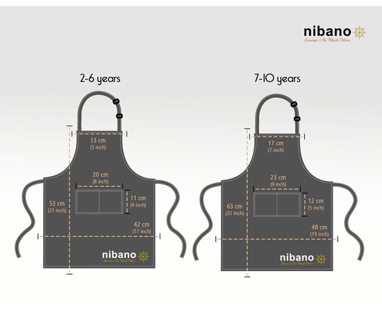 Изображение 2 Детский фартук фиолетовый р. 7-10 лет Nibano 2093.PU