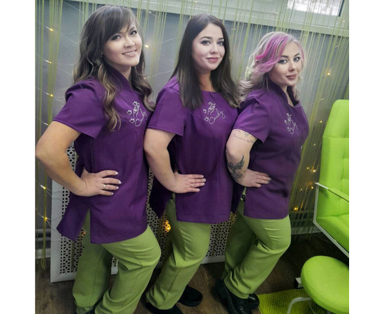 Зображення 2 Штани жіночі для салонів краси салатові р. M Nibano 3008.LI-2