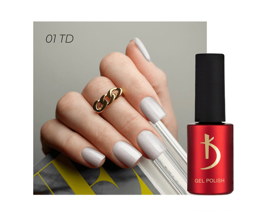 Зображення 4 Гель-лак для нігтів Kodi №01 TD, 7 мл, Об'єм (мл, г): 7, Колір: 01 TD