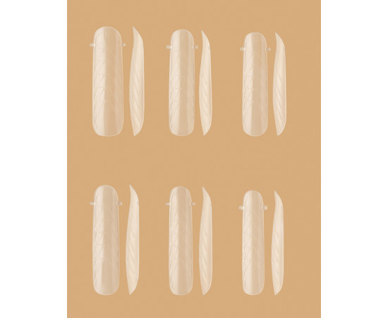 Зображення 3 Верхні пластикові форми для моделювання нігтів Kodi Normal Square (120 шт.)/уп.)