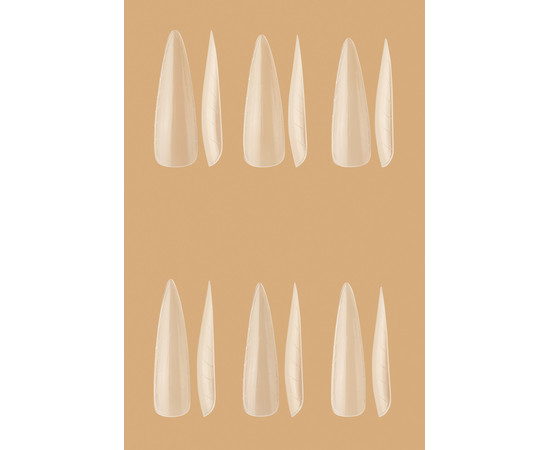 Зображення 2 Верхні пластикові форми для моделювання нігтів Kodi Stylet (120 шт./уп.)