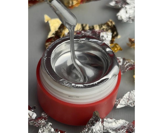 Зображення 2 Гель-фарба Roks Metal Gel Silver, 5 мл, Об'єм (мл, г): 5, Колір: Silver
