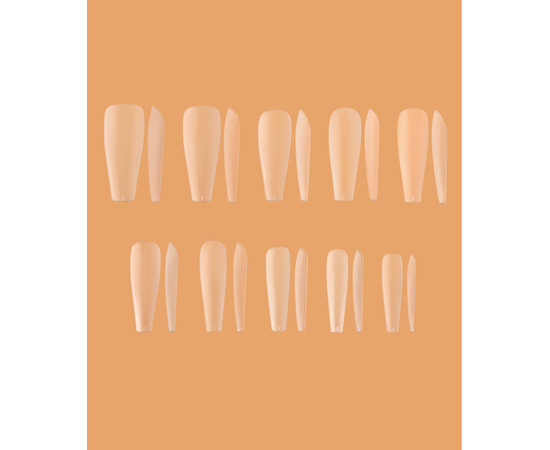 Зображення 2 Пластикові типси для нарощування Kodi Long Ballerina (240 шт./уп)