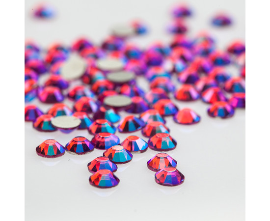 Зображення 2 Декоративні кристали Kodi "Fucsia AB", розмір SS 03 (200шт/уп)