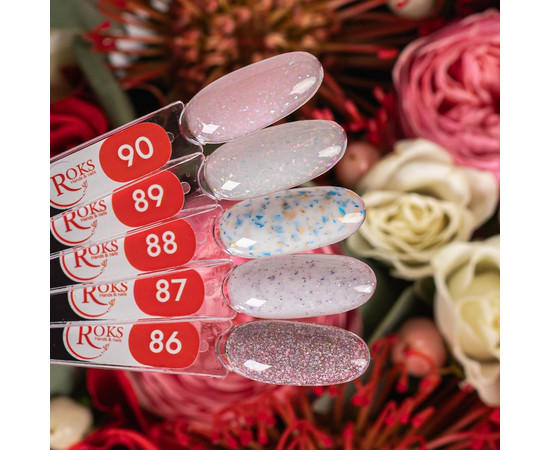 Изображение 3 Камуфлирующая база для гель-лака Roks Rubber Base French Color №87, 30 мл, Объем (мл, г): 30, Цвет: 087