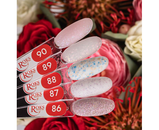 Зображення 4 Камуфлююча база для гель-лаку Roks Rubber Base French Flash №86, 30 мл, Об'єм (мл, г): 30, Колір: 086