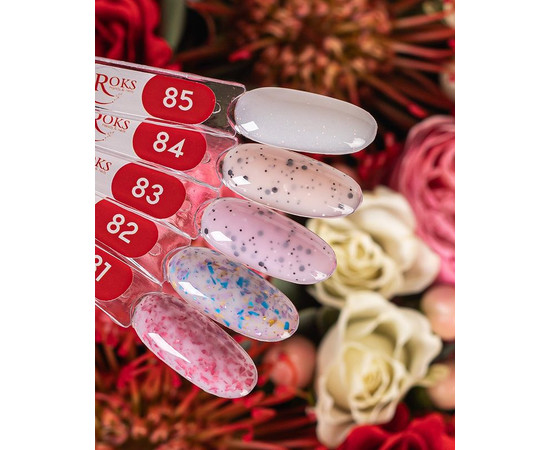 Изображение 3 Камуфлирующая база для гель-лака Roks Rubber Base French Potal №83, 50 мл, Объем (мл, г): 50, Цвет: 083