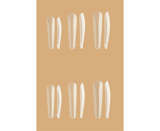 Зображення 2 Багаторазові пластикові форми для нарощування нігтів Kodi Ballerina (120 шт/уп)