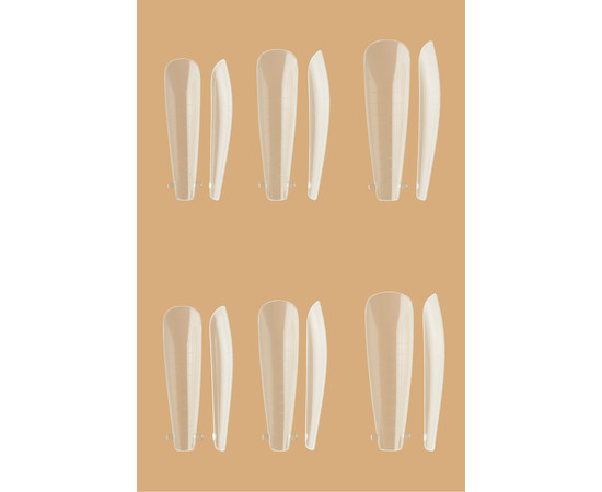 Зображення 3 Багаторазові пластикові форми для нарощування нігтів Kodi Ballerina (120 шт/уп)