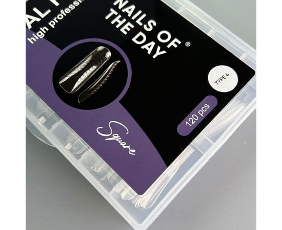 Зображення 4 Верхні форми для нарощування нігтів скво квадрат Nails of the Day Dual Form Coffin Type 4