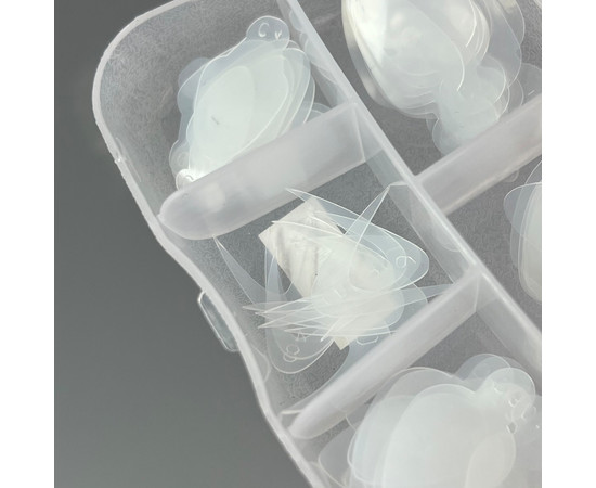 Зображення 2 Силіконові трафарети для верхніх форм Nails of the Day French tips guide Type 9, 60 шт