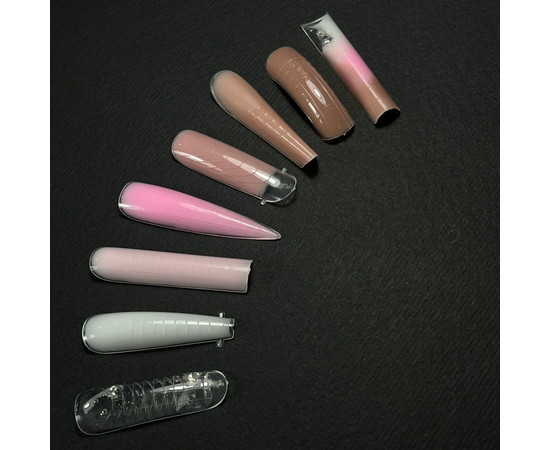 Зображення 6 Верхні форми для нарощування нігтів квадрат Nails of the Day Dual Form Coffin Type 5, 120 шт