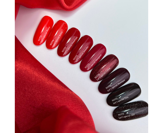 Зображення 3 Nails of the Day Let's special Tina - тепла стигла черешня гель лак для нігтів, що перекриває в один шар, 10 мл, Об'єм (мл, г): 10, Колір: Tina