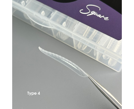 Зображення 3 Верхні форми для нарощування нігтів скво квадрат Nails of the Day Dual Form Coffin Type 4