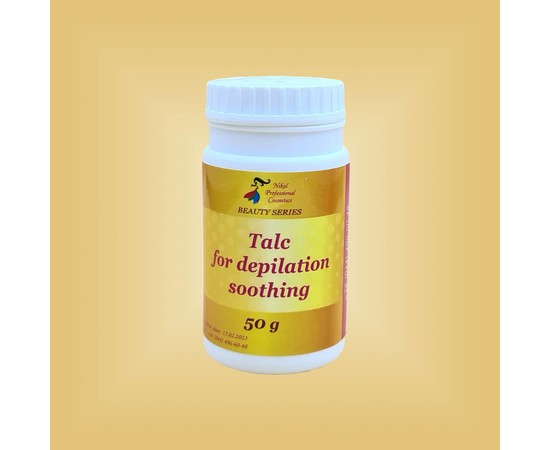 Зображення 2 Тальк для депіляції заспокійливий Nikol Professional Cosmetics, 50 г, Об'єм (мл, г): 50