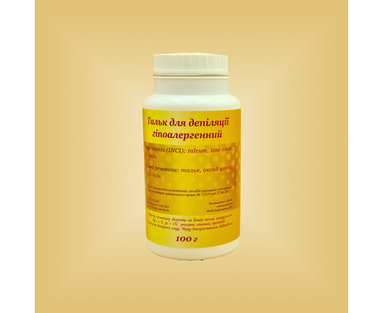 Зображення 2 Тальк для депіляції гіпоалергенний Nikol Professional Cosmetics, 100 г, Об'єм (мл, г): 100