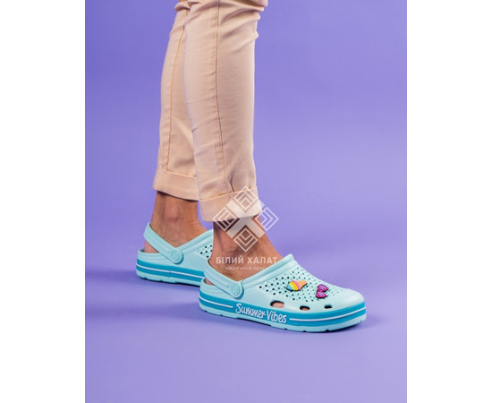 Зображення 2 Взуття медичне жіноче Coqui Lindo м'ятний/бірюзовий (Summer Vibes) р. 39, "БІЛИЙ ХАЛАТ" 394-470-865, Розмір: 39, Цвет: м'ятний-бірюзовий