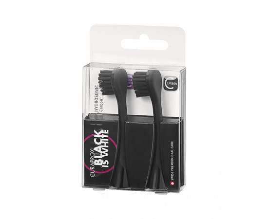Изображение 5 Насадки Curaprox BIW Carbon для звуковой щетки Hydrosonic Black Is White 2 шт