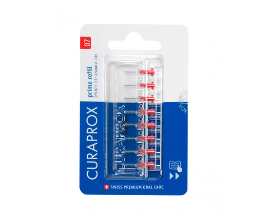 Зображення 4 Набір змінних насадок Curaprox Prime Refill CPS 07 0.7 мм червоні 8 шт