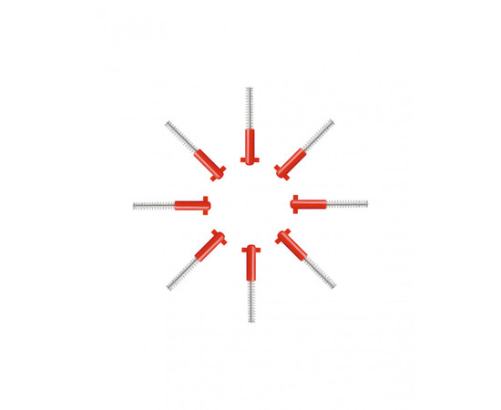 Зображення 2 Набір змінних насадок Curaprox Prime Refill CPS 07 0.7 мм червоні 8 шт