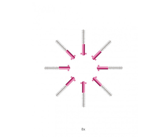 Изображение 2 Набор сменных насадок Curaprox Prime Refill CPS 08 0.8 мм розовые 8 шт