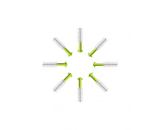 Изображение 2 Набор сменных насадок Curaprox Prime Refill CPS 11 1.1 мм зеленые 8 шт