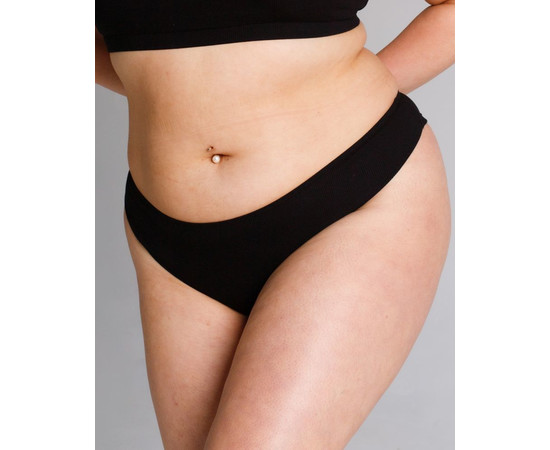 Зображення 2 Жіночі труси бразиліани Комфорт чорні р. L, "БІЛИЙ ХАЛАТ" 491-321-901, Розмір: L, Цвет: чорний
