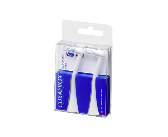Изображение 4 Насадки монопучки Curaprox Single Duo для звуковой щетки Hydrosonic ortho 2 шт