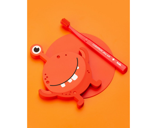 Зображення 6 Дитяча зубна щітка Curaprox Ultra Soft CS Kids 5460-03 D 0.09 мм помаранчева, помаранчева щетина с 4 до 12 років, Колір: 03