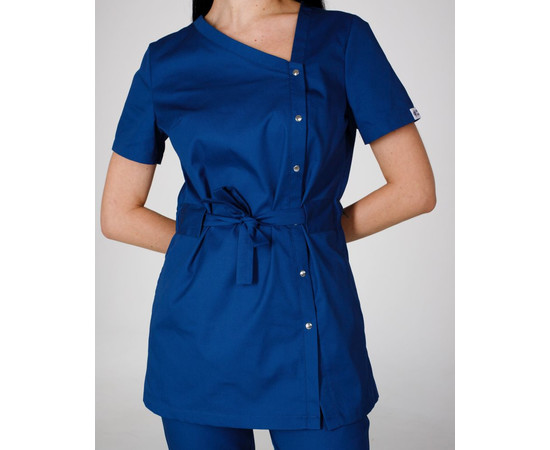 Зображення 4 Медичний костюм жіночий Наомі сапфір р. 46, "БІЛИЙ ХАЛАТ" 331-360-679, Розмір: 46, Цвет: сапфір