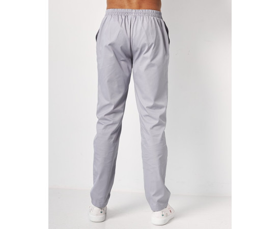 Изображение 2 Брюки медицинские мужские Бостон серые р. 62, "БЕЛЫЙ ХАЛАТ" 486-328-758, Размер: 62, Цвет: серый