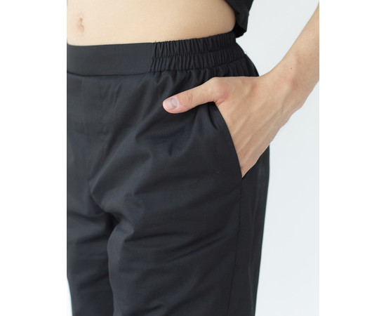 Изображение 3 Брюки медицинские мужские Бостон черные р. 62, "БЕЛЫЙ ХАЛАТ" 486-321-758, Размер: 62, Цвет: черный